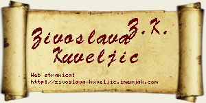 Živoslava Kuveljić vizit kartica